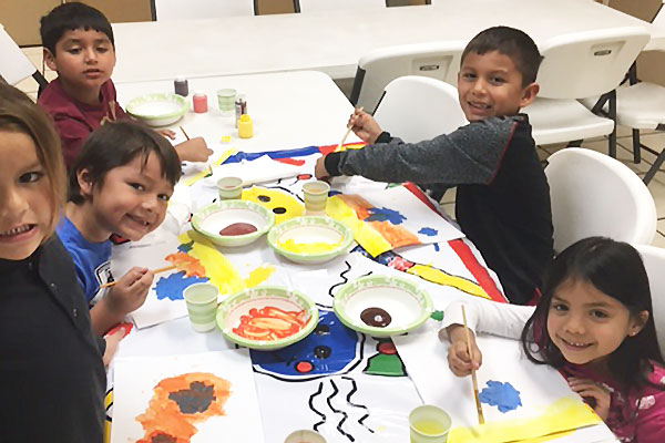 Students Doing an Art Project